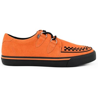Tuk Footwear Tuk Chaussures Pour Hommes Et Femmes Baskets À Talon Pointu En Daim Orange - Publicité Tuk Footwear Tuk Chaussures Pour Hommes Et Femmes Baskets À Talon Pointu En Daim Orange - Publicité