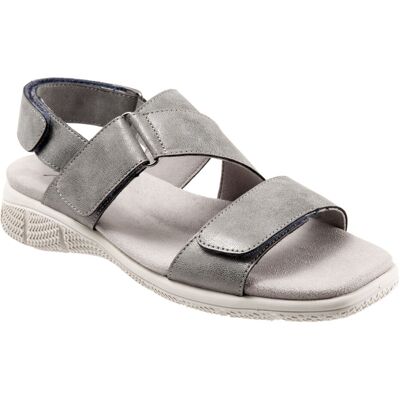 Trotters Tatia Pour Femmes En Cuir Gris - Publicité Trotters Tatia Pour Femmes En Cuir Gris - Publicité