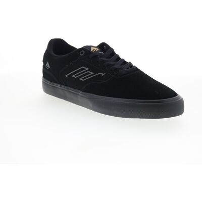 Emerica The Low Vulc Baskets Pour Hommes En Suede Noir - Publicité Emerica The Low Vulc Baskets Pour Hommes En Suede Noir - Publicité