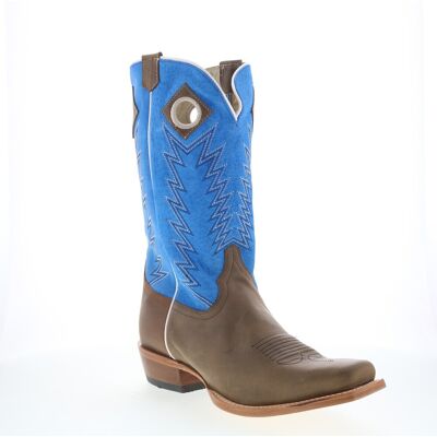 Justin Boots Ranker Sueded Boar Santiague Pour Hommes En Cuir Brown - Publicité Justin Boots Ranker Sueded Boar Santiague Pour Hommes En Cuir Brown - Publicité