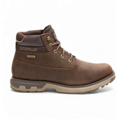 Bottes De Travail Pour Hommes Caterpillar Pursue Marron Foncé Chukka Durables - Publicité Bottes De Travail Pour Hommes Caterpillar Pursue Marron Foncé Chukka Durables - Publicité
