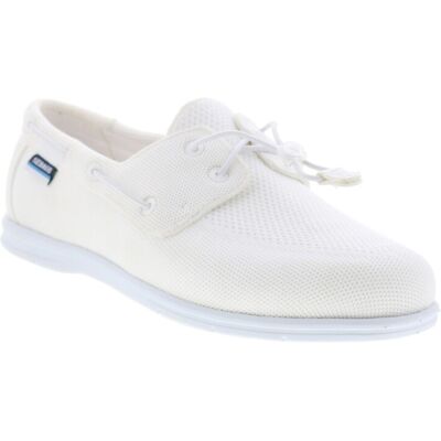 Sebago Monterey Chaussures Bateau Pour Hommes En Mesh Blanc - Publicité Sebago Monterey Chaussures Bateau Pour Hommes En Mesh Blanc - Publicité