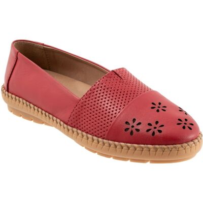 Trotters Ruby Perf Loafer Pour Femmes En Cuir Rouge - Publicité Trotters Ruby Perf Loafer Pour Femmes En Cuir Rouge - Publicité