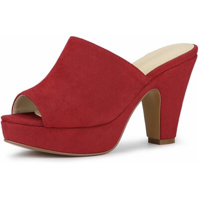 Uxcell Allegra K Femmes Sandales À Ouvert Et Plateforme À Talons Épais - Publicité Uxcell Allegra K Femmes Sandales À Ouvert Et Plateforme À Talons Épais - Publicité