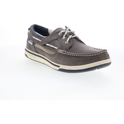 Sebago Triton Three Eyelets Nubuck Chaussures Bateau Pour Hommes En Nubuck Brown - Publicité Sebago Triton Three Eyelets Nubuck Chaussures Bateau Pour Hommes En Nubuck Brown - Publicité