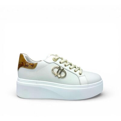 Alviero Martini Prima Classe Z1473300e Sneakers À Lacets Pour Femme Blanc - Publicité Alviero Martini Prima Classe Z1473300e Sneakers À Lacets Pour Femme Blanc - Publicité