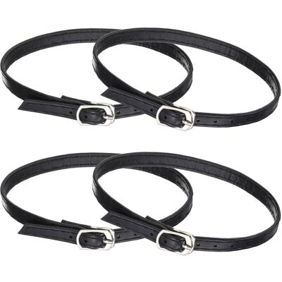 Uxcell 4 Pcs Lanières Chaussures Talons Hauts Cheville Détachables Noir Mat - Publicité Uxcell 4 Pcs Lanières Chaussures Talons Hauts Cheville Détachables Noir Mat - Publicité