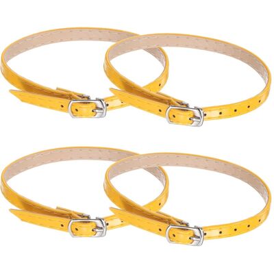 Uxcell 4 Pcs Lanières Pour Chaussures À Talons Hauts Détachables Jaune - Publicité Uxcell 4 Pcs Lanières Pour Chaussures À Talons Hauts Détachables Jaune - Publicité