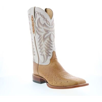 Justin Boots Pascoe Smooth Ostrich Santiague Pour Hommes En Cuir Brown - Publicité Justin Boots Pascoe Smooth Ostrich Santiague Pour Hommes En Cuir Brown - Publicité