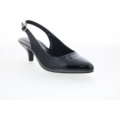 Trotters Keely Pour Femmes En Cuir Verni Noir - Publicité Trotters Keely Pour Femmes En Cuir Verni Noir - Publicité