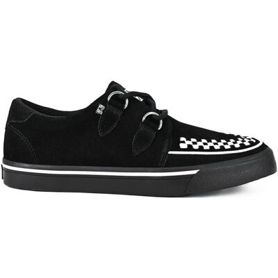 Tuk Footwear Tuk Chaussures Homme Femme Sneakers Creeper Noir Blanc En Daim - Publicité Tuk Footwear Tuk Chaussures Homme Femme Sneakers Creeper Noir Blanc En Daim - Publicité