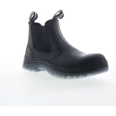 Mack Tradie Steel Toe Slip Resistant Heat Resistant Pour Hommes En Cuir Noir - Publicité Mack Tradie Steel Toe Slip Resistant Heat Resistant Pour Hommes En Cuir Noir - Publicité