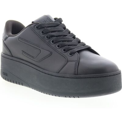 Diesel S-Athene Bold X Baskets Pour Hommes En Cuir Noir - Publicité Diesel S-Athene Bold X Baskets Pour Hommes En Cuir Noir - Publicité