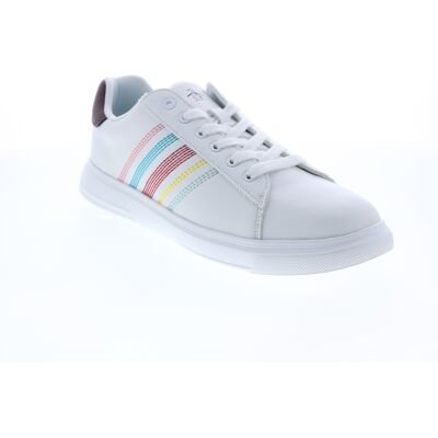 Original Penguin Bryant Band Stripe Baskets Pour Hommes En Synthétique Blanc - Publicité Original Penguin Bryant Band Stripe Baskets Pour Hommes En Synthétique Blanc - Publicité