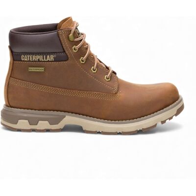Caterpillar Bottes De Travail De Randonnée Chukka Durables Pour Hommes Marron - Publicité Caterpillar Bottes De Travail De Randonnée Chukka Durables Pour Hommes Marron - Publicité