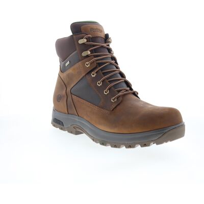 Dunham 8000 Works Waterproof 6-Inch Plain Toe Boot Pour Hommes En Cuir Brown - Publicité Dunham 8000 Works Waterproof 6-Inch Plain Toe Boot Pour Hommes En Cuir Brown - Publicité