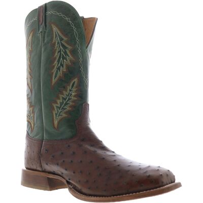 Tony Lama Hayden Full Quill Ostrich Santiague Pour Hommes En Cuir Brown - Publicité Tony Lama Hayden Full Quill Ostrich Santiague Pour Hommes En Cuir Brown - Publicité