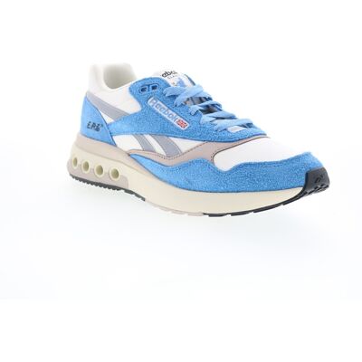 Reebok Ers World Baskets Pour Hommes En Suede Blanc - Publicité Reebok Ers World Baskets Pour Hommes En Suede Blanc - Publicité