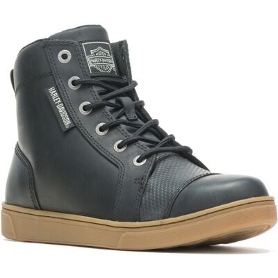 Harley-Davidson Breman 4.5\" Baskets Pour Hommes En Cuir Noir - Publicité Harley-Davidson Breman 4.5\" Baskets Pour Hommes En Cuir Noir - Publicité