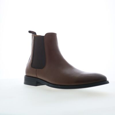 Steve Madden Aldair Chelsea Pour Hommes En Cuir Brown - Publicité Steve Madden Aldair Chelsea Pour Hommes En Cuir Brown - Publicité