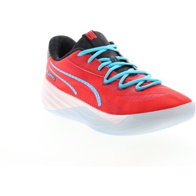 Puma All-Pro Nitro Scoot Henderson Baskets Pour Hommes En Toile Rouge - Publicité Puma All-Pro Nitro Scoot Henderson Baskets Pour Hommes En Toile Rouge - Publicité