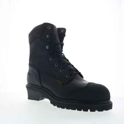 Chippewa Aldarion Waterproof Composite Toe Logger Pour Hommes En Cuir Noir - Publicité Chippewa Aldarion Waterproof Composite Toe Logger Pour Hommes En Cuir Noir - Publicité