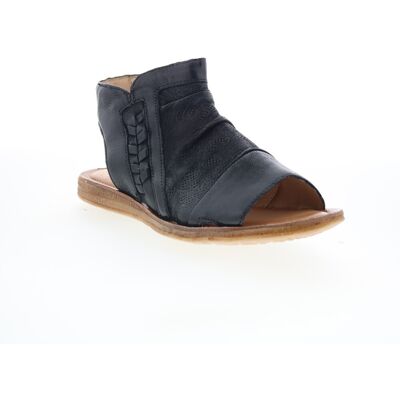 Miz Mooz Flaire À Sangle Pour Femmes En Cuir Noir - Publicité Miz Mooz Flaire À Sangle Pour Femmes En Cuir Noir - Publicité