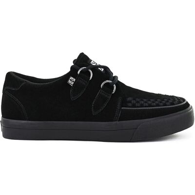 Tuk Footwear Hommes Femmes Creeper À Talon Noir Suède Goth Plateforme Chaussures - Publicité Tuk Footwear Hommes Femmes Creeper À Talon Noir Suède Goth Plateforme Chaussures - Publicité
