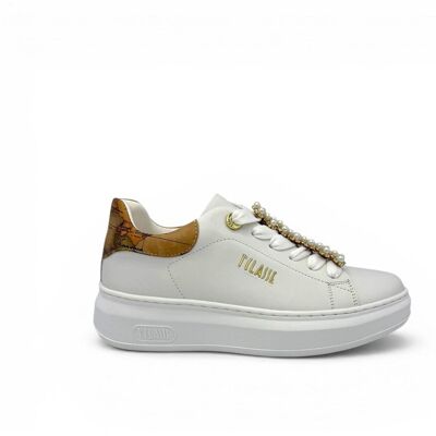 Alviero Martini Prima Classe Z1464578b Sneakers À Lacets Femme Blanc - Publicité Alviero Martini Prima Classe Z1464578b Sneakers À Lacets Femme Blanc - Publicité