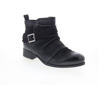 Miz Mooz Suzy Bottillon Pour Femmes En Cuir Noir - Publicité Miz Mooz Suzy Bottillon Pour Femmes En Cuir Noir - Publicité