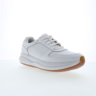 Rockport Dmx Colby Baskets Pour Hommes En Cuir Blanc - Publicité Rockport Dmx Colby Baskets Pour Hommes En Cuir Blanc - Publicité