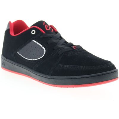 Es Accel Slim Baskets Pour Hommes En Suede Noir - Publicité Es Accel Slim Baskets Pour Hommes En Suede Noir - Publicité
