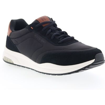 Rockport Dmx Brock Baskets Pour Hommes En Toile Noir - Publicité Rockport Dmx Brock Baskets Pour Hommes En Toile Noir - Publicité