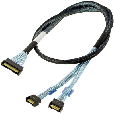 Kalea-Informatique Cordon Câble Breakout Mcio 8i 74p Vers 2x Mcio 4i 38p Sff-Ta-1016 Pcie Gen5 75cm - Publicité Kalea-Informatique Cordon Câble Breakout Mcio 8i 74p Vers 2x Mcio 4i 38p Sff-Ta-1016 Pcie Gen5 75cm - Publicité