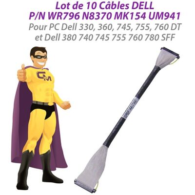 Lot X10 Câble Pc Dell 0wr796 0n8370 0mk154 0um941 740 755 760 780 Sff 755 760 Dt - Publicité Lot X10 Câble Pc Dell 0wr796 0n8370 0mk154 0um941 740 755 760 780 Sff 755 760 Dt - Publicité