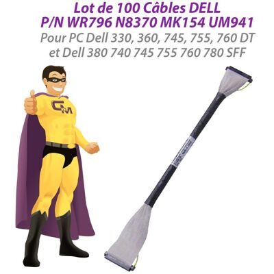 Lot X100 Câble Pc Dell 0wr796 0n8370 0mk154 0um941 740 755 760 780 Sff 755 760 D - Publicité Lot X100 Câble Pc Dell 0wr796 0n8370 0mk154 0um941 740 755 760 780 Sff 755 760 D - Publicité