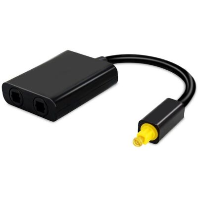 Metronic Répartiteur Toslink (Fibre Optique) Vers 2 Ports Toslink Mâle/fem - Publicité Metronic Répartiteur Toslink (Fibre Optique) Vers 2 Ports Toslink Mâle/fem - Publicité