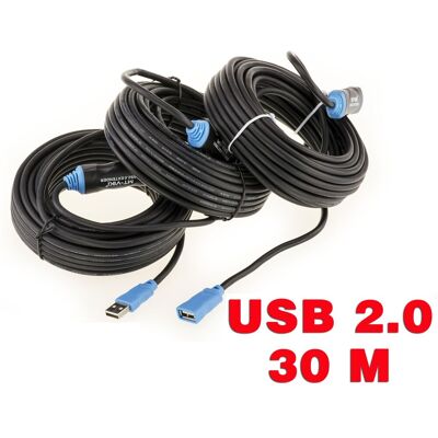 Câble d'Extension USB Kalea Informatique - 30m - Répéteur USB 2.0 - Publicité Câble d'Extension USB Kalea Informatique - 30m - Répéteur USB 2.0 - Publicité