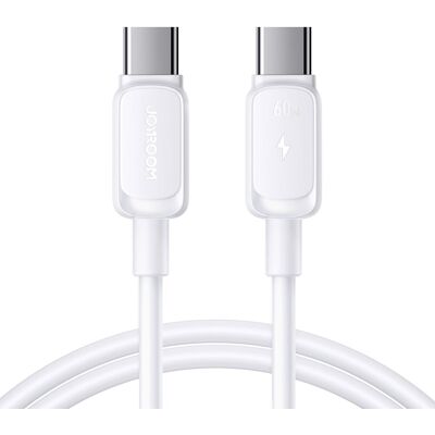Joyroom Câble De Charge Usb-C 60 W, 1,2 M - Blanc - Publicité Joyroom Câble De Charge Usb-C 60 W, 1,2 M - Blanc - Publicité