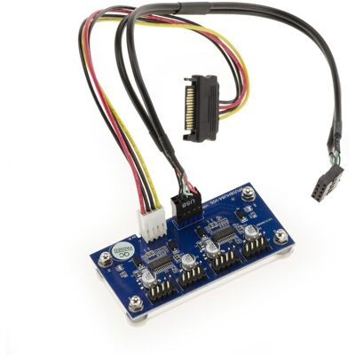 Kalea Informatique Interne USB 2.0 Connecteur Diviseur Multiplicateur 9 Points Usb2 9-10 Male 4x Usb2 9-10 Femelle - Diviseur USB 2.0 - Publicité Kalea Informatique Interne USB 2.0 Connecteur Diviseur Multiplicateur 9 Points Usb2 9-10 Male 4x Usb2 9-10 Femelle - Diviseur USB 2.0 - Publicité