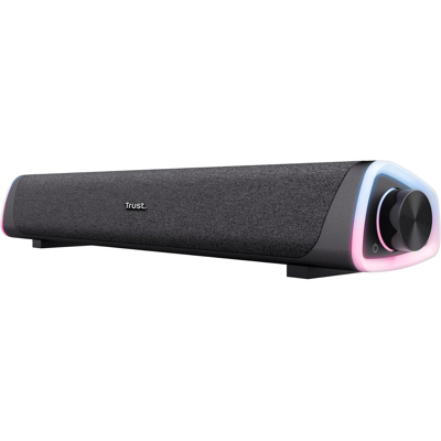 Barre De Son Pc Trust Liro 12w Led Rgb Compacte Usb Et 3,5 Mm Design Élégant - Publicité Barre De Son Pc Trust Liro 12w Led Rgb Compacte Usb Et 3,5 Mm Design Élégant - Publicité