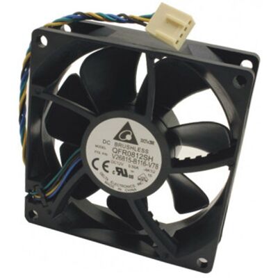 Ventilateur Pc Delta Qfr0812sh Fujitsu V26815-B116-V78 4-Pin 80x80x25mm - Publicité Ventilateur Pc Delta Qfr0812sh Fujitsu V26815-B116-V78 4-Pin 80x80x25mm - Publicité