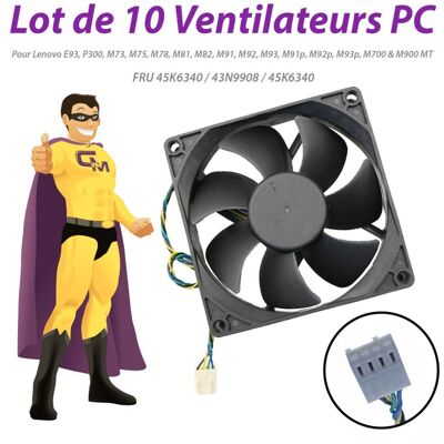 IBM Lot X10 Ventilateurs Pc Lenovo M91 M92 M93 M700 M900 Mt 45k6340 43n9908 45k6340 - Publicité IBM Lot X10 Ventilateurs Pc Lenovo M91 M92 M93 M700 M900 Mt 45k6340 43n9908 45k6340 - Publicité