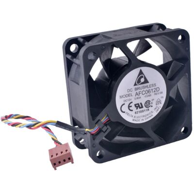 Ventilateur Pc Delta Afc0612d 60x60x20mm Dc 12v 4-Pin Fil 11cm - Publicité Ventilateur Pc Delta Afc0612d 60x60x20mm Dc 12v 4-Pin Fil 11cm - Publicité
