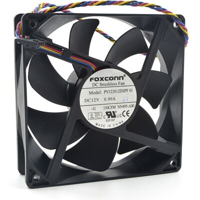 Ventilateur Foxconn Pv123812dspf 01 Nn495-A00 Dc 12v Fan 5-Pin 120x120x32mm 32cm - Publicité Ventilateur Foxconn Pv123812dspf 01 Nn495-A00 Dc 12v Fan 5-Pin 120x120x32mm 32cm - Publicité