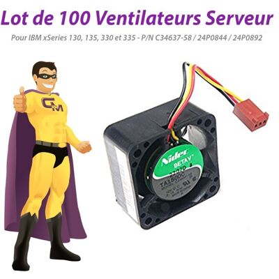 Lot X100 Ventilateurs Ibm Xseries 130 135 330 335 C34637-58 24p0844 24p0892 - Publicité Lot X100 Ventilateurs Ibm Xseries 130 135 330 335 C34637-58 24p0844 24p0892 - Publicité