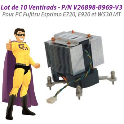 Fujitsu Siemens Lot X10 Ventirads Fujitsu E720 E920 Dt P920 W530 Mt V26898-B969-V3 A3c40167090 - Publicité Fujitsu Siemens Lot X10 Ventirads Fujitsu E720 E920 Dt P920 W530 Mt V26898-B969-V3 A3c40167090 - Publicité