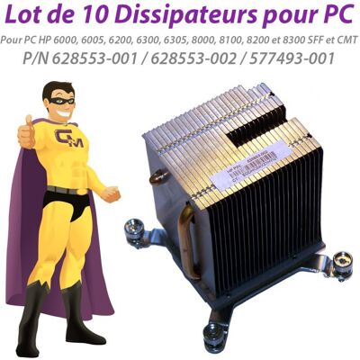 Lot X10 Dissipateurs Hp 6300 8200 8300 Sff Cmt 628553-001 628553-002 577493-001 - Publicité Lot X10 Dissipateurs Hp 6300 8200 8300 Sff Cmt 628553-001 628553-002 577493-001 - Publicité