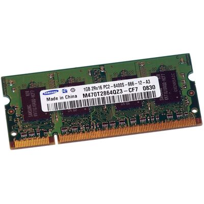 Samsung M470t2864qz3-Cf7 1 Go Ddr2 So-Dimm 800 Mhz Mémoire Ram Sodimm - Publicité Samsung M470t2864qz3-Cf7 1 Go Ddr2 So-Dimm 800 Mhz Mémoire Ram Sodimm - Publicité
