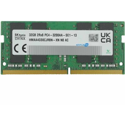 Sk Hynix Ddr4 32gb 3200mhz So-Dimm Ram Sodimm 1 Module 1 An Garantie - Publicité Sk Hynix Ddr4 32gb 3200mhz So-Dimm Ram Sodimm 1 Module 1 An Garantie - Publicité